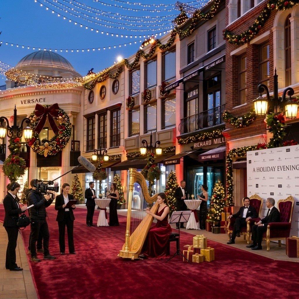 A Holiday Evening on Rodeo Drive